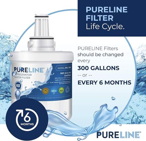 Pureline DA29-00003G Water Filter Samsung Replacement for DA29-00003G, Aqua-Pure Plus, RSG257AARS, DA29-00003F DA29-00003B, DA29-00003A, HAFCU1, RF267AERS, RS22HDHPNSR, HDX-FMS-1. (3 Pack) in Saudi Arabia