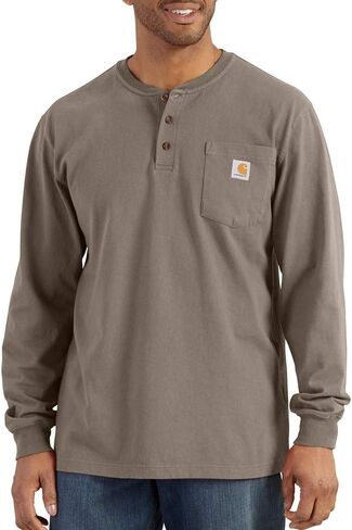 Carhartt Men's K128 Long Sleeve Henley T-Shirt in Saudi Arabia