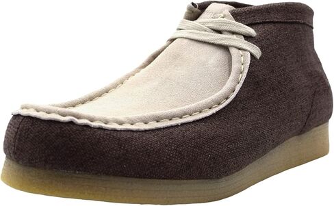 NEKTA /ke'nekt/ Kingston Chukka Boots for Men - Men's High-Top Casual Boots - Dessert Boots - Leather Suede and Textile in Kuwait