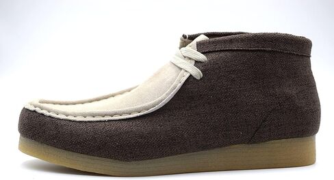 NEKTA /ke'nekt/ Kingston Chukka Boots for Men - Men's High-Top Casual Boots - Dessert Boots - Leather Suede and Textile in Kuwait