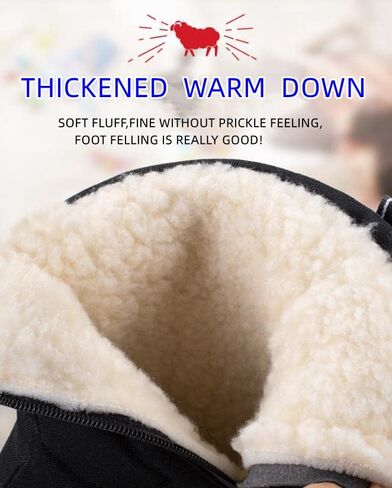 SEEKLUX Mens Snow Boots Waterproof Lightweight High Top Outdoor Work Shoes Non-Slip Hiking Walking Winter Shoes in Saudi Arabia
