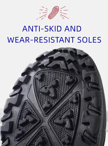 SEEKLUX Mens Snow Boots Waterproof Lightweight High Top Outdoor Work Shoes Non-Slip Hiking Walking Winter Shoes in Saudi Arabia