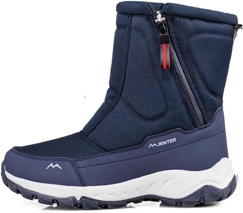 SEEKLUX Mens Snow Boots Waterproof Lightweight High Top Outdoor Work Shoes Non-Slip Hiking Walking Winter Shoes in Saudi Arabia