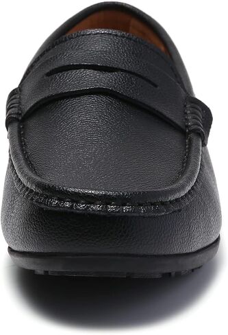 JINDELI Men's Leather Casual Slip on Loafers Driving Walking Shoes in Saudi Arabia