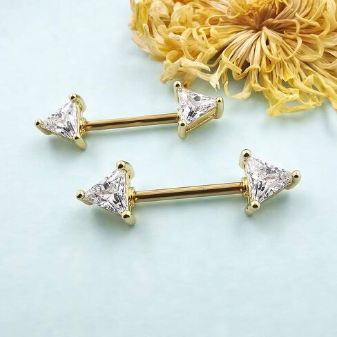 Excepro Nipplerings Barbell 316L Surgical SS Black CZ Nipple Barbell Shiny Nipple Piercing Fairyland in Saudi Arabia