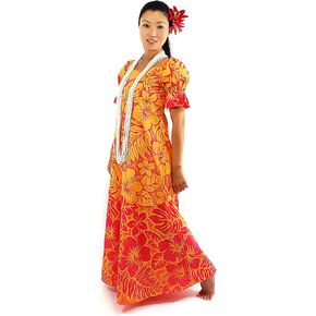 Aloha Outlet Gradation Medley Polycotton Hawaiian Muumuu Dress in Kuwait