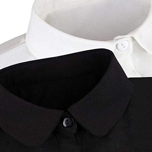 Joyci OL Joker Shirt Fake Collar Black Side Embroidery Chiffon Decorative Collar in Kuwait
