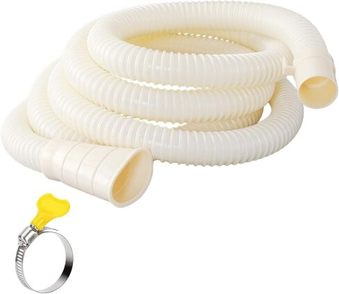 Xnuoyo 6ft Washing Machine Drain Hose Extension Kit,Flexible Dishwasher Washing Machine Drain Hose,Universal Washing Machine Replacement Hoses with Clamps (6.00) in Saudi Arabia