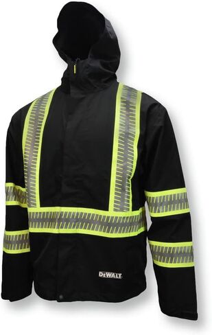 معطف واق من المطر خفيف الوزن وقابل للتعبئة من DEWALT DRW11 - مقاس L in Saudi Arabia