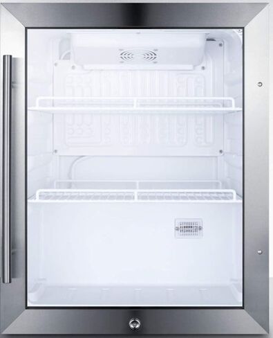 Summit Appliance SPR314LOSCSS Compact Outdoor Beverage Center with Stainless Steel Trimmed Glass Door, Automatic Defrost, Adjustable Thermostat, Stainless Steel Cabinet and Front Lock in Kuwait