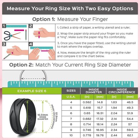 Rinfit Silicone Rings for Women and Men - Silicone Wedding Bands Sets for Him and Her - Patented Design Rubber Wedding Rings - 4Love Collection in Saudi Arabia