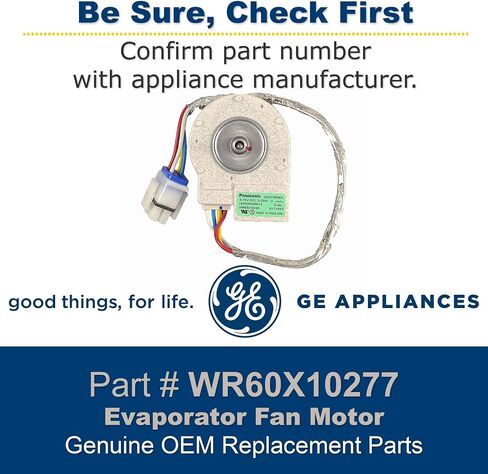 GE WR60X10277 Genuine OEM Evaporator Fan Motor for GE Refrigerators in Saudi Arabia