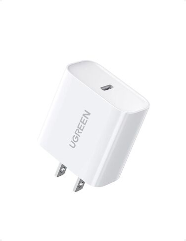 شاحن يو جرين 20 واط USB C شاحن سريع PD شاحن حائط USB-C محول طاقة متوافق مع iPhone 14/14 Pro Max/iPhone 13/12 Pro Max/SE/11، Pixel، Galaxy S23/S22/S21/S20/Note 10، آيباد ميني/برو in Saudi Arabia