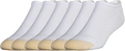 Gold Toe Men's 6-Pack Cotton Cushion No Show Liner Socks, Multipack, 2 Packs 12 Pairs, Shoe Size: 6-12.5 in Kuwait