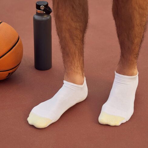 Gold Toe Men's 6-Pack Cotton Cushion No Show Liner Socks, Multipack, 2 Packs 12 Pairs, Shoe Size: 6-12.5 in Kuwait