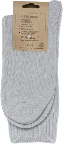 WEST COAST KNITWEAR Mens Fine Cashmere and Merino Wool Super Soft and Warm Winter Fluffy Mid-Calf Socks in Saudi Arabia