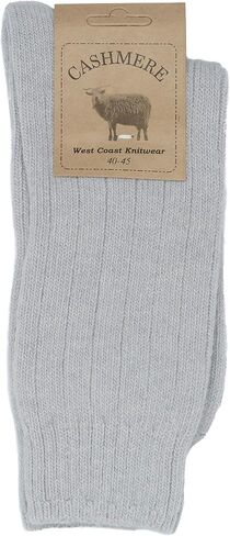 WEST COAST KNITWEAR Mens Fine Cashmere and Merino Wool Super Soft and Warm Winter Fluffy Mid-Calf Socks in Saudi Arabia