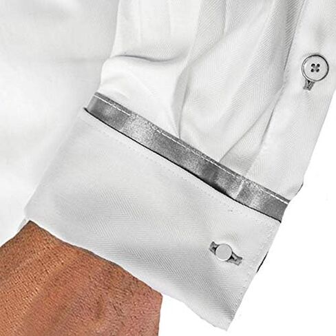 Anton Alexander White and Silver French Cuff Shirts | White and Grey French Cuff Shirts | Modern French Cuff Shirts in Saudi Arabia