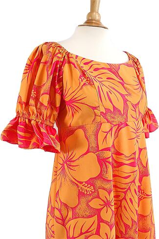 Aloha Outlet Gradation Medley Polycotton Hawaiian Muumuu Dress in Kuwait