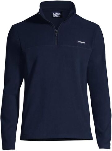 Lands' End Mens T100 Fleece Quarter Zip Radiant Navy Regular Medium in Saudi Arabia