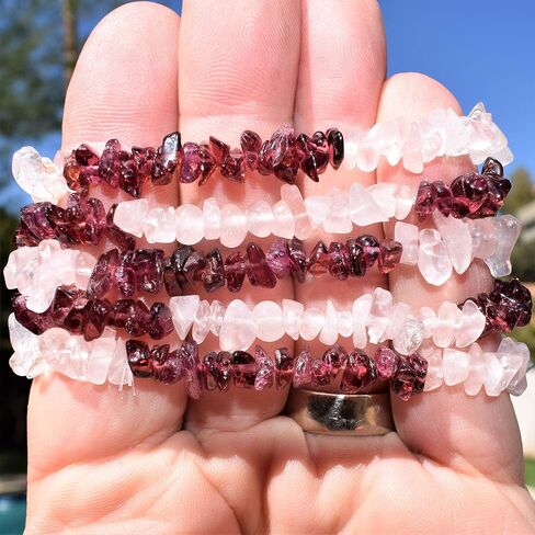 سوار Zenergy Gems Charged من الخرز الكريستالي الطبيعي الفاخر + كريستال شحن السيلينيت المغربي [متضمن] in Saudi Arabia