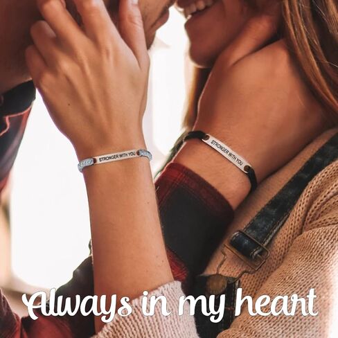 YATEDIY Personalized ID Couple Bracelets Custom Engraved Hand Braided Rope Wrist Bracelet Men Women Friendship Adjustable Custom Valentine's Day in Saudi Arabia