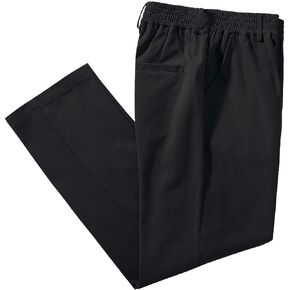 IDEALSANXUN Mens Elastic Waist Pants Mock Fly Loose Fit Casual Twill Pant Trouser in Kuwait