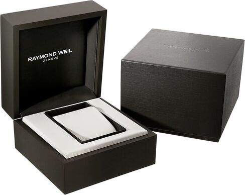 RAYMOND WEIL Men's Maestro Stainless Steel Swiss-Automatic Watch with Leather Strap, Black (Model: 2227-STC-65001) in Kuwait
