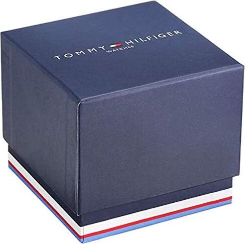 Tommy Hilfiger Men's Stainless Steel Case and Calfskin Strap Watch, Color: Brown (Model: 1792003) in Saudi Arabia