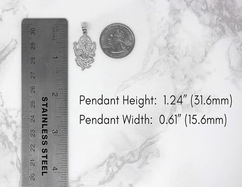 CaliRoseJewelry 10k Hindu Lord Ganesh Ganesha Elephant Hindu God of Fortune Charm Pendant in Saudi Arabia