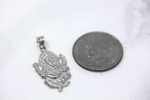 CaliRoseJewelry 10k Hindu Lord Ganesh Ganesha Elephant Hindu God of Fortune Charm Pendant in Saudi Arabia