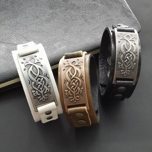 TURTLEDOVE Dara Celtic Knot Bracelet - 2 PCS Viking Bracelet with Vintage Totem in Saudi Arabia
