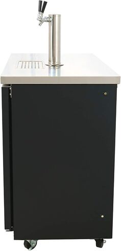 PEAKCOLD 2 Door Commercial Beer Dispenser - Double Tap Keg Cooler - Kegerator; 48" W in Kuwait