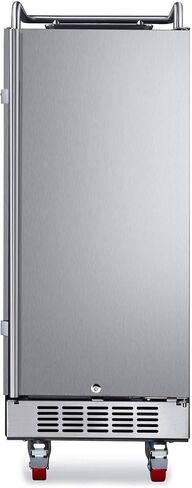 EdgeStar BR1500BL 15" Built-In Kegerator Conversion Refrigerator - Black Stainless Steel in Kuwait