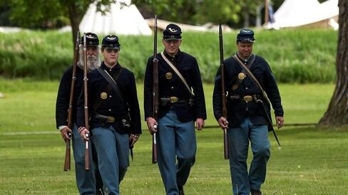 Civil War US Officer's Men '1' inch Trim Trouser-Wool Pants in Saudi Arabia