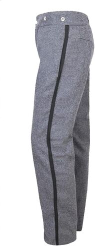 Civil War US Officer's Men '1' inch Trim Trouser-Wool Pants in Saudi Arabia
