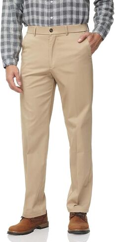 Soojun Men's Classic Fit Casual Stretch Khaki Pant Easy Flex Pants in Saudi Arabia