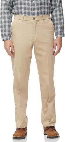 Soojun Men's Classic Fit Casual Stretch Khaki Pant Easy Flex Pants in Saudi Arabia