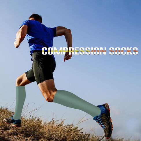 Sooverki Compression Socks for Women and Men Circulation (3/4 Pairs) is Best Support for Running Athletic Cycling Hiking in Kuwait