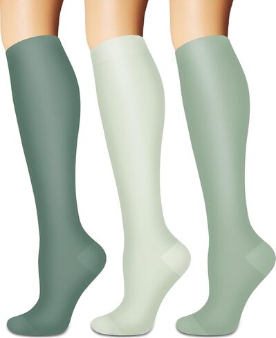 Sooverki Compression Socks for Women and Men Circulation (3/4 Pairs) is Best Support for Running Athletic Cycling Hiking in Kuwait