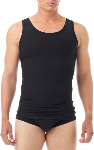Manshape MagiCotton Gynecomastia Chest and Tummy Compression Tank | Slimmer Trimmer Back Support Posture Shirt in Saudi Arabia