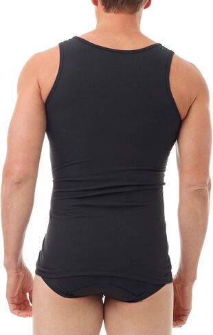 Manshape MagiCotton Gynecomastia Chest and Tummy Compression Tank | Slimmer Trimmer Back Support Posture Shirt in Saudi Arabia