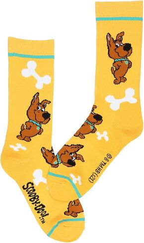 Scooby Doo Men's Socks Scrappy And Scooby 2 Pack Athletic Adult Crew Socks in Kuwait