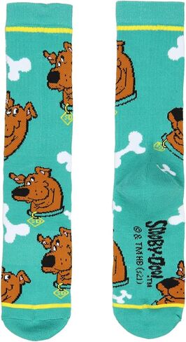 Scooby Doo Men's Socks Scrappy And Scooby 2 Pack Athletic Adult Crew Socks in Kuwait
