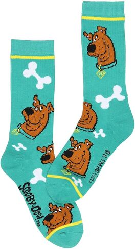 Scooby Doo Men's Socks Scrappy And Scooby 2 Pack Athletic Adult Crew Socks in Kuwait