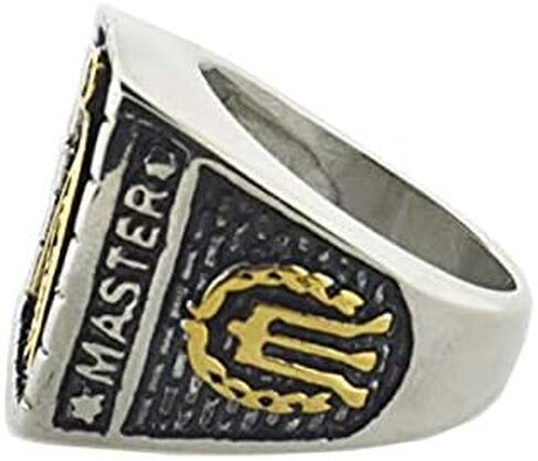 Masonic Rings for Men - Master Mason's Free Mason Signet Ring -14k Plated Stainless Steel Freemason Ring/Masonic Rings. Freemason's Jewelry for Free Masonry Member. Freemasons Ring w/Masonic Symbol in Saudi Arabia