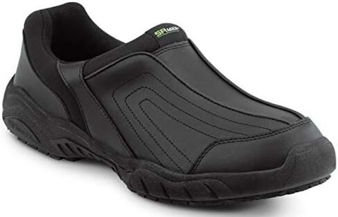 SR Max Charlotte, Men's, Black, Athletic Slip On Style Slip Resistant Soft Toe Work Shoe in Saudi Arabia
