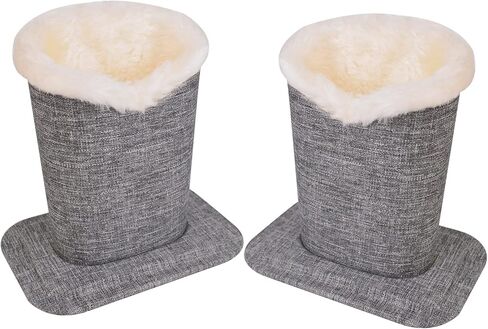 Baitaihem Pack of 2 Plush Lined Eyeglasses Holder Stand Protective Glasses Case For Desks Or Nightstands in Kuwait