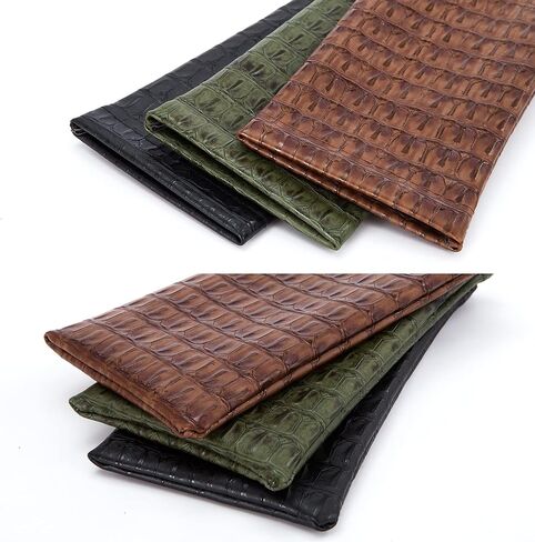 TRIUMPH VISION Squeeze Leather Sunglasses Pouch - 3 Pack Spring Storage Glasses Pouch Holder in Saudi Arabia