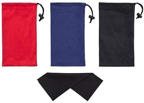 Mamlyn Sunglasses Pouch Soft Slim Glasses and Phone Case with Drawstring Closure in Kuwait